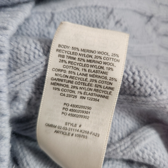 Aritzia Sunday Best Wool Lottie V-Neck Sweater / baby blue - Picture 7 of 9